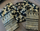 Black DOLA SILK WEAVING DESIGN Blouse
