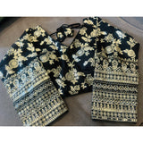 Black DOLA SILK WEAVING DESIGN Blouse