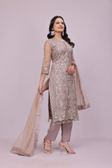 Pakistani Style Embroidered Suit