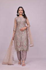 Pakistani Style Embroidered Suit