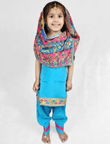 Blue Punjabi Suit for girls