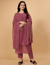 casual georgette kurti set