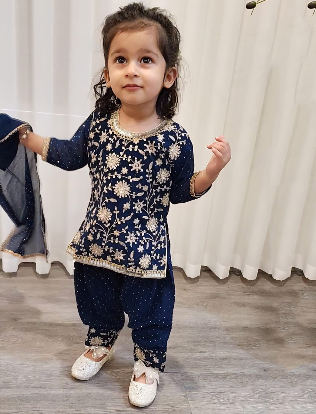 Blue Heavy Salwar Suit Girls
