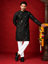 Men's Embroidered Kurta with Pajama