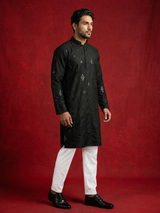 Men's Embroidered Kurta with Pajama