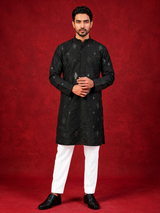 Men's Embroidered Kurta with Pajama