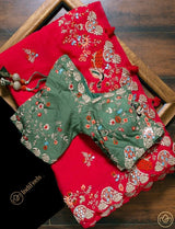 Embroidery Saree With Blouse