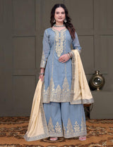 A Line Heavy Plazo Suit