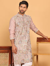 Embroidered Straight Kurtas For Men