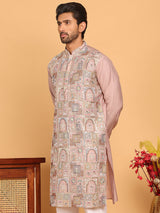 Embroidered Straight Kurtas For Men
