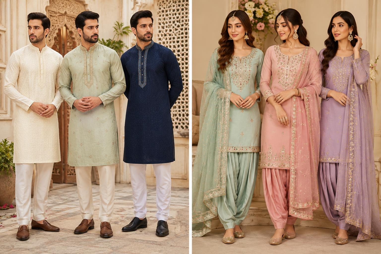 Kurta Pajama for Men & Punjabi Suits for Women 