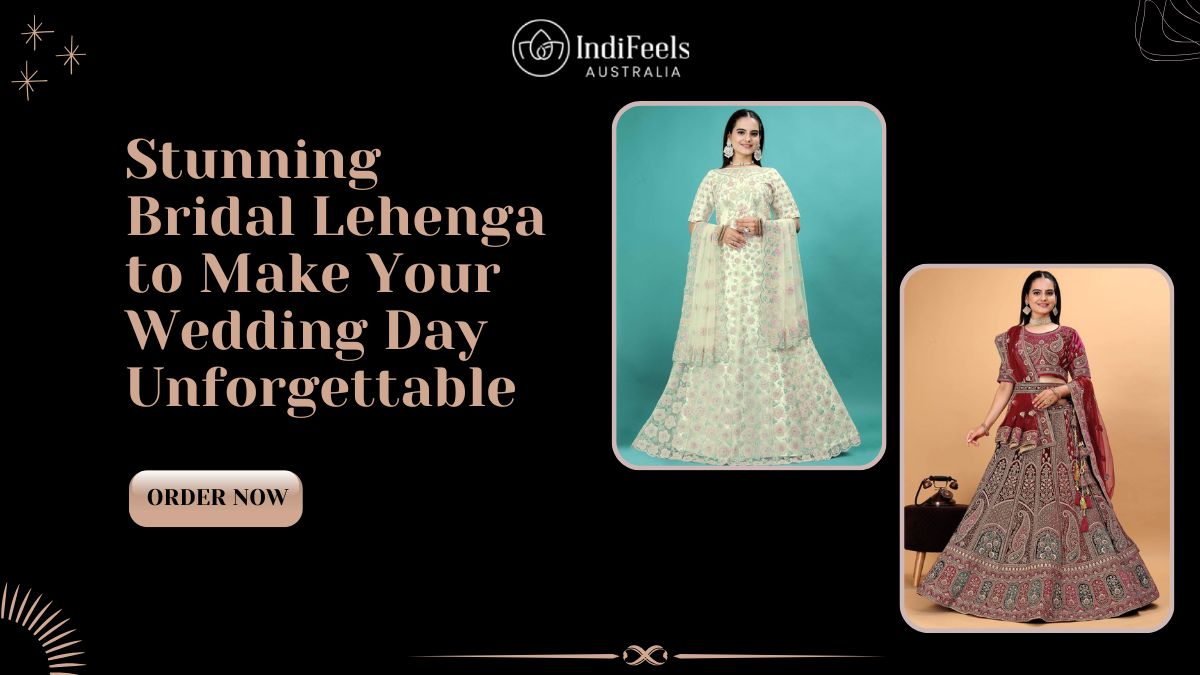 Elegant Bridal Lehenga designed for a timeless and graceful wedding look.