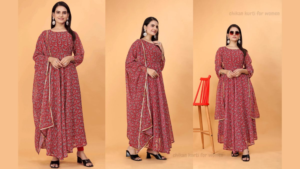chikan kurti for women