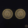 Oxidisded Studs Large (Silver/Golden) - 4cm Diameter