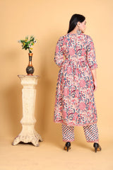 Cotton Printed Kurta Pant Set