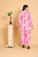 Pink Floral Cord Set