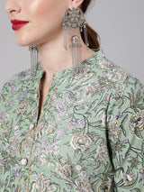 Cotton Floral AnarkaliKurta