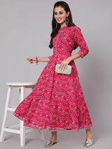 Bandhani Printed Anarkali Kurti