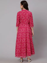 Bandhani Printed Anarkali Kurti