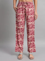 Pink Flared Cord Set Women