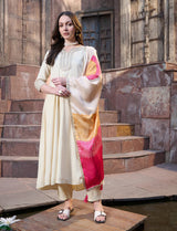 Embroidered Rayon Anarkali Suit