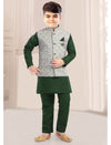 Gray Pattern Nehru Jacket