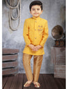 Yellow Pattern Nehru Jacket