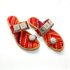 Red Kohlapuri Chappal Women