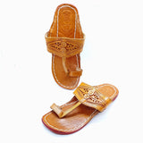 Kohlapuri Tan Chappal Mens