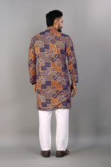Printed kurta with foil print