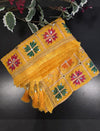 Yellow Golden Embroidered Phulkari Dupatta