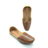 Floral Design Brown Punjabi Jutti