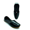 Black Leather Punjabi Jutti