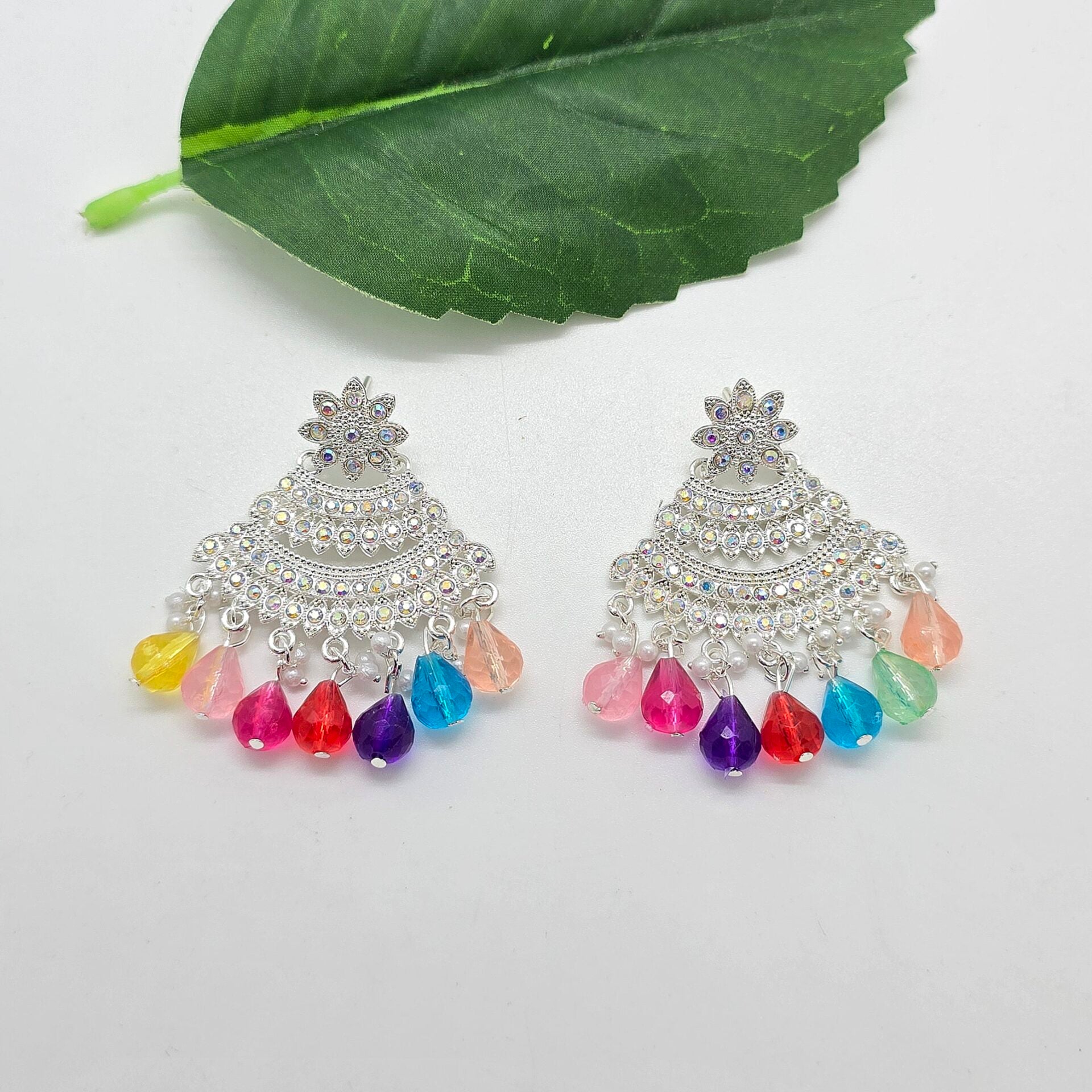 Multicolour Pearl Earrings