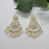 Golden Cream Pearl Earrings