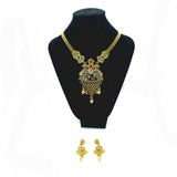 Golden Necklace With Earrings