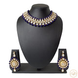 Pearl Choker Necklace Set With Earrings