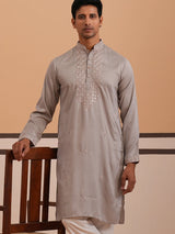 Men Neck Embroidered Kurta Pant