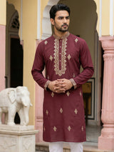 Thread Work Kurta Pajama