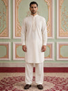 Premium Embroidery White Pathani Kurta Set