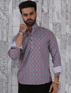 Ethnic Printed Male Short Kurta