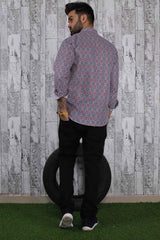 Ethnic Printed Male Short Kurta