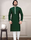 New Printed Green Kurta Pajama