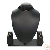 Choker Necklace Set with Earrings