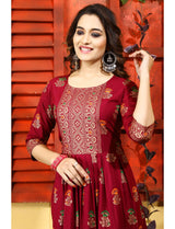 Long Anarkali Kurti