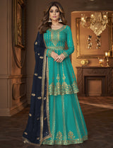 Embroidered Georgette Lehenga Suit2