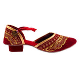 Heels Sandal Maroon Color