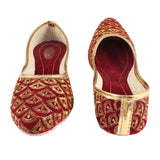 Synthetic Maroon Jutti