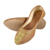 Synthetic Coffee Embroidery Work PVC Sole Wome's Jutti