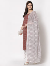 Cotton Printed Kurti Set Women